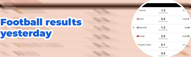 Yesterday football match result